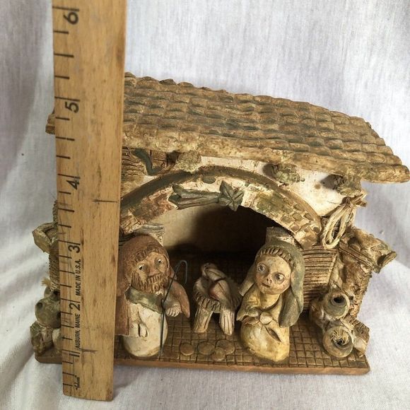 Handmade Venezuelan Folk Art Nativity Artist Signed Terra Cotta Clay Sculpture - Picture 11 of 12